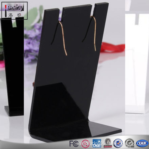 Clear Acrylic Plexiglass Necklace Jewelry Stand Countertop Display